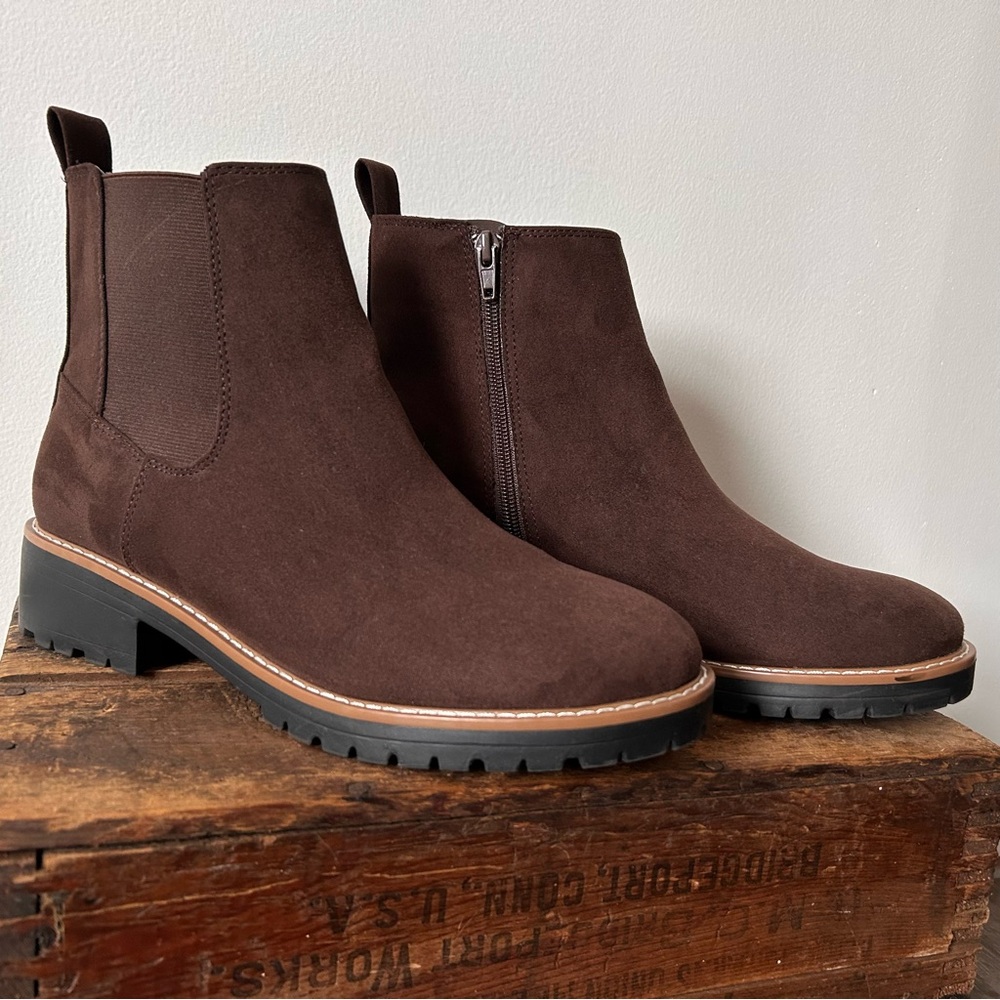 Kensie Dark Brown Ankle Booties